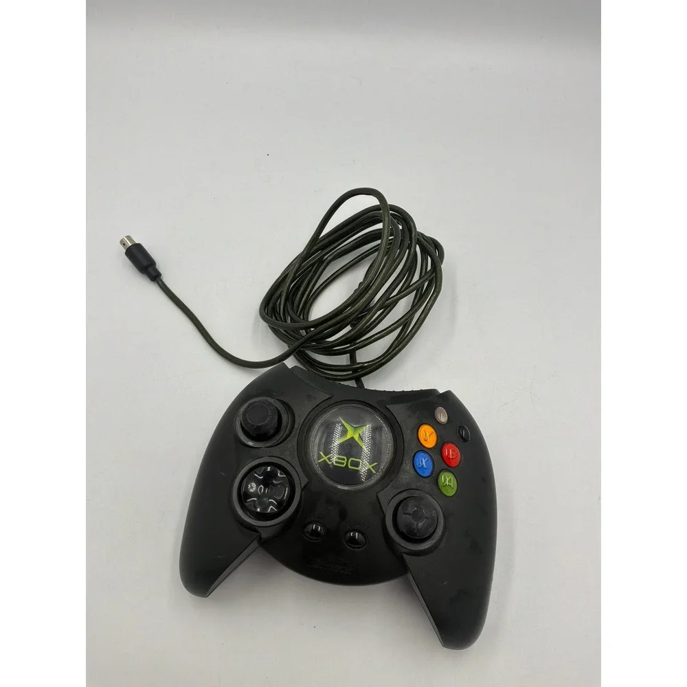 Microsoft Xbox Duke Controller Original OG Wired Black Gamepad Breakaway Untestd